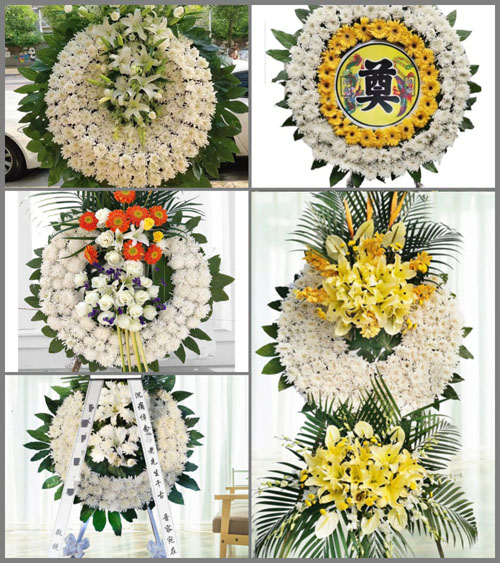 湖北孝感市应城市四里棚街道栗树村花圈速递