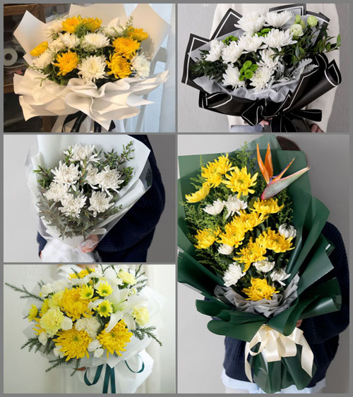 湖北孝感市应城市四里棚街道栗树村白事花束代送